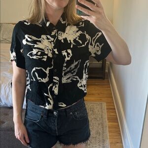 RVCA cropped Button-Up Shirt